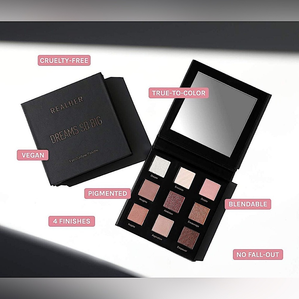 NIB: REALHER Dreams So Big 9 Pan Eyeshadow Palette! - Picture 2 of 11